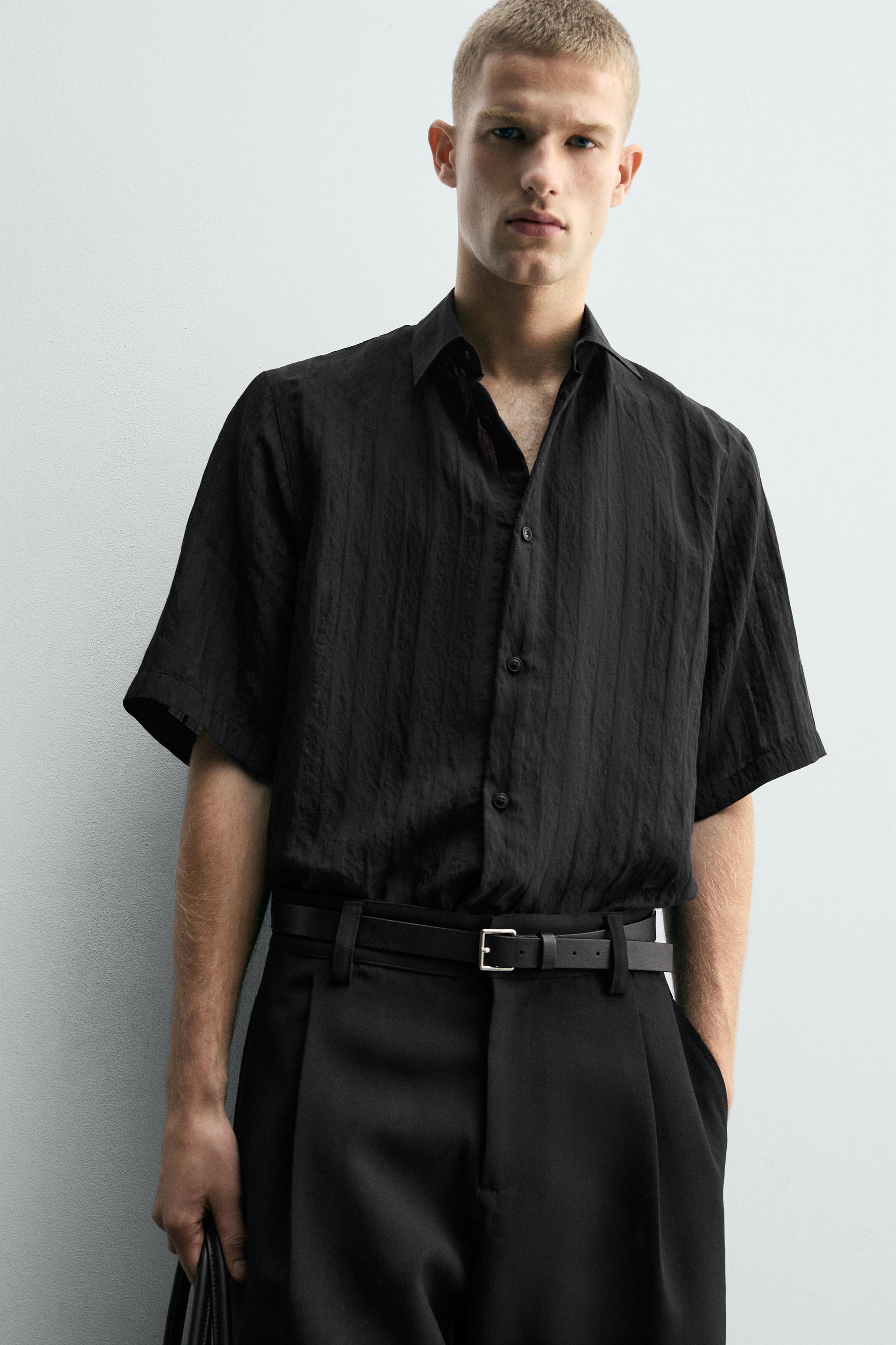 RELAXED FIT TEXTURED SHIRT